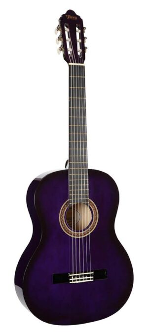 classic guitar, linden body, maple fb, purple sunburst
