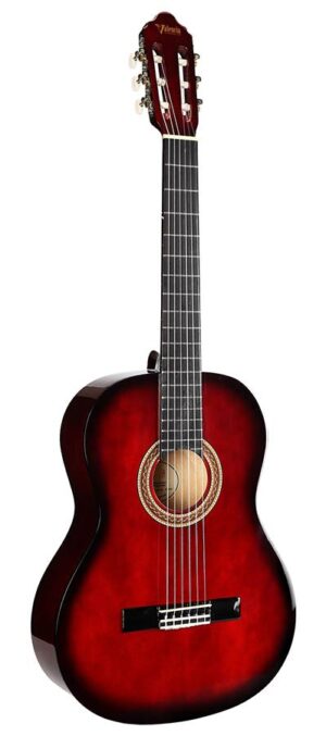 classic guitar, linden body, maple fb, red sunburst