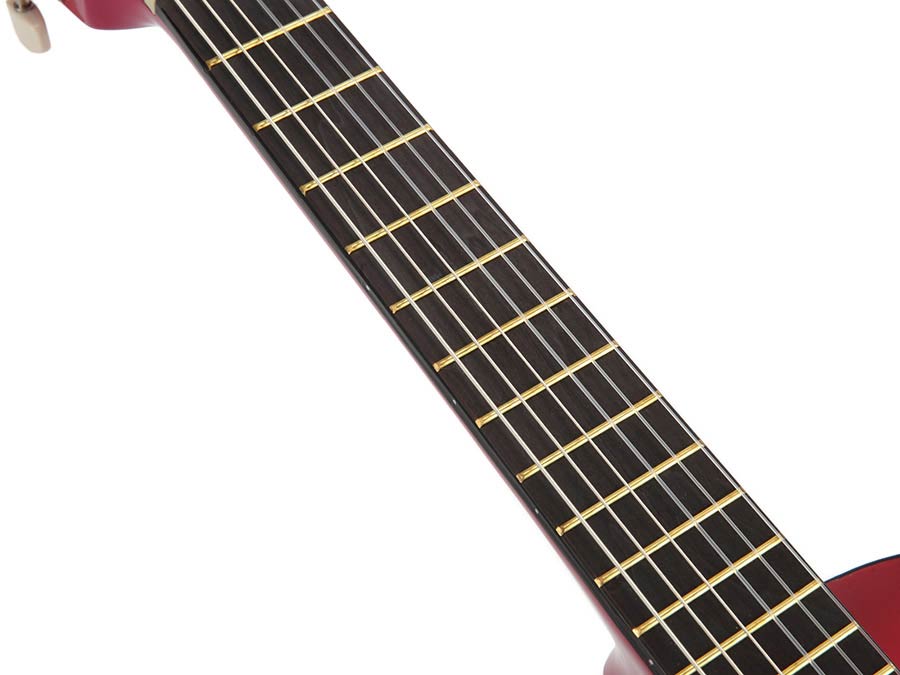 classic guitar 1/4, linden body, maple fb, pink sunburst - Afbeelding 8