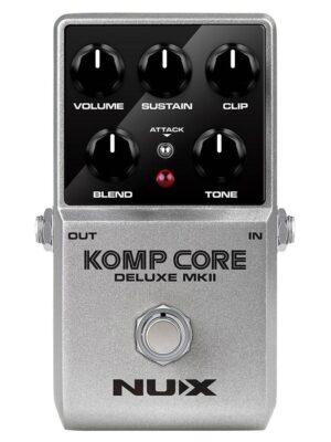 fully analog compressor pedal KOMP CORE DELUXE MKII with blend and clip controls