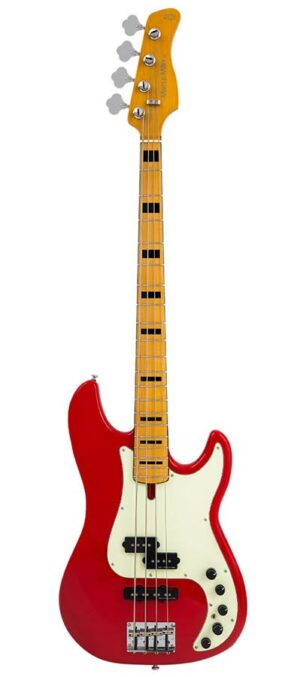 alder 4-string active bass guitar dakota red