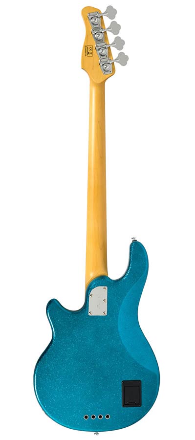 mahogany 4-string active bass guitar, skyburst sparkle - Afbeelding 2