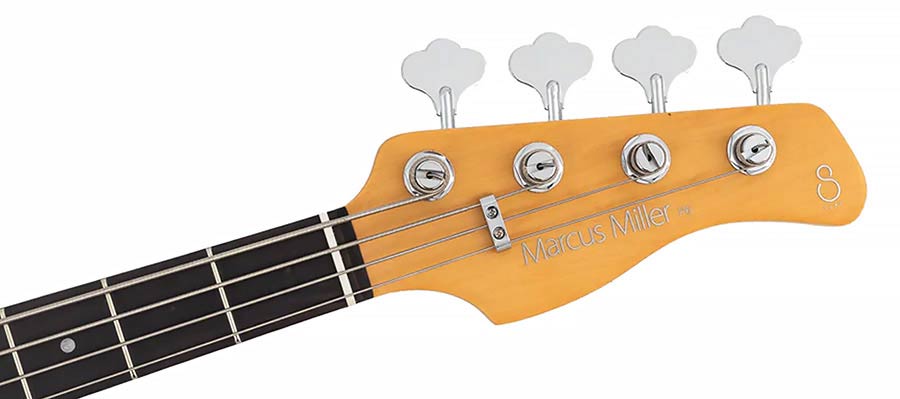 mahogany+ash top 4-string active bass guitar butterscotch blonde - Afbeelding 5