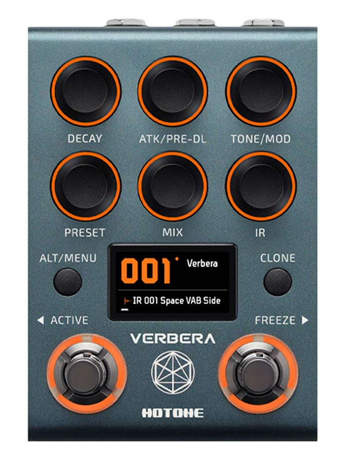 convolution reverb effects processor VERBERA, with 9V power supply