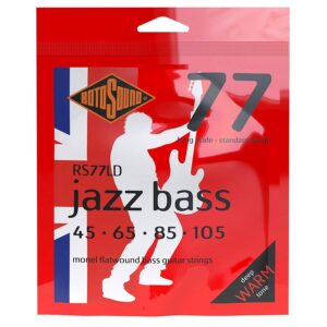string set electric bass monel flatwound 45-105, standard gauge