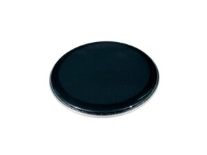 drum head, double head, black, 12"
