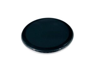 drum head, double head, black, 13"