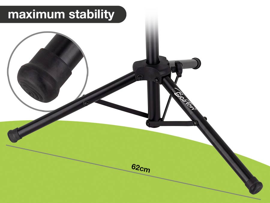 metal music stand, black, perforated desk, desk size 48x35cm - Afbeelding 3