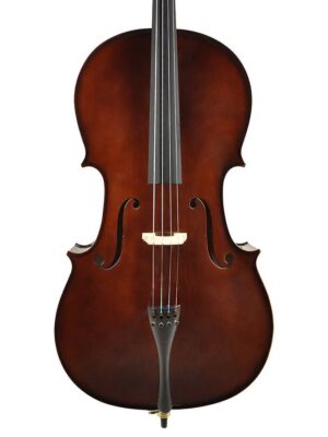 cello outfit 1/2, all solid, nitro varnish, ebony fittings, bag and bow