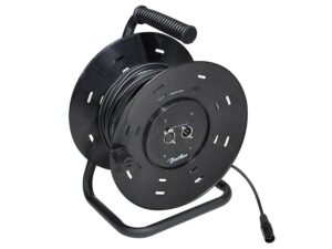 cable drum, 50 meter, in 1 xlr female, out 1 xlr male