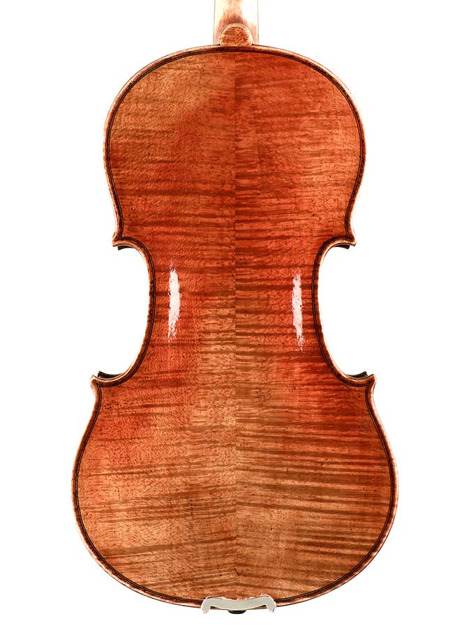 violin 4/4, oil varnish with antique finish, well flamed maple back - Afbeelding 2