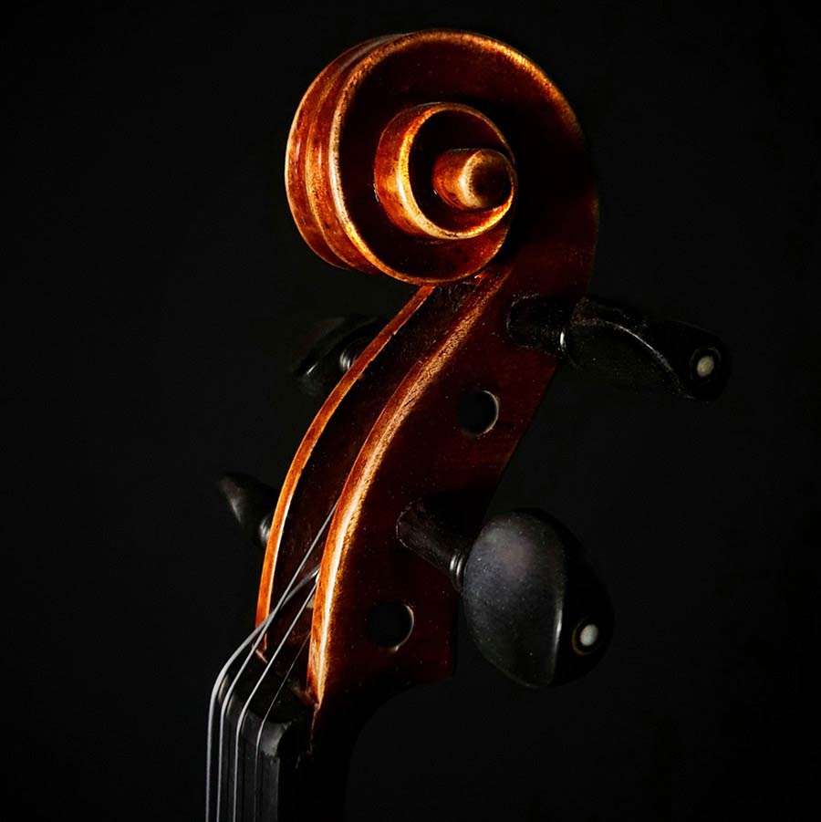 violin 4/4, oil varnish with antique finish, well flamed maple back - Afbeelding 4