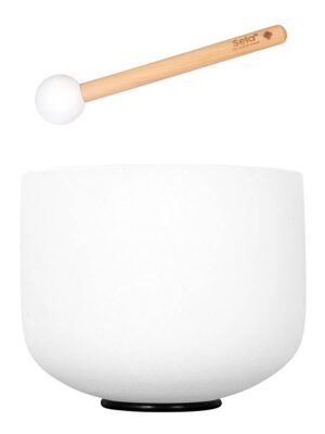 quartz crystal singing bowl 9" 440Hz A, with mallet and silicone ring