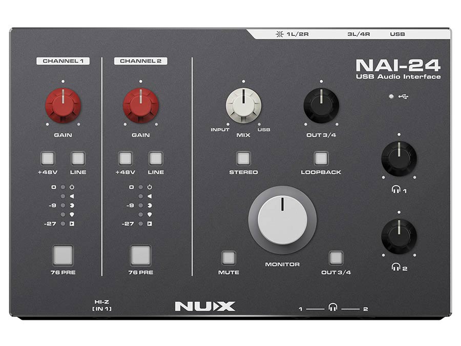 USB audio interface, 2-in/4-out, up to 32-bit/192kHz,Pure Class-A ...