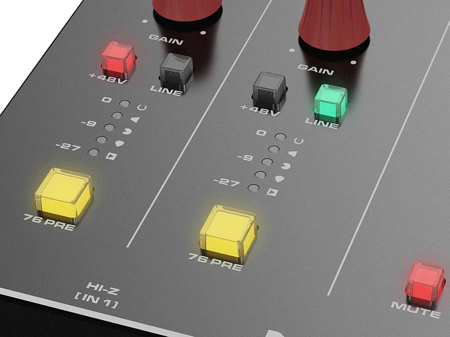 USB audio interface, 2-in/4-out, up to 32-bit/192kHz,Pure Class-A ...