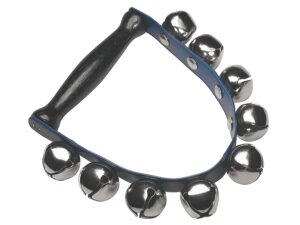 hand jingle bells, with handle, 9 bells of 25 mm.