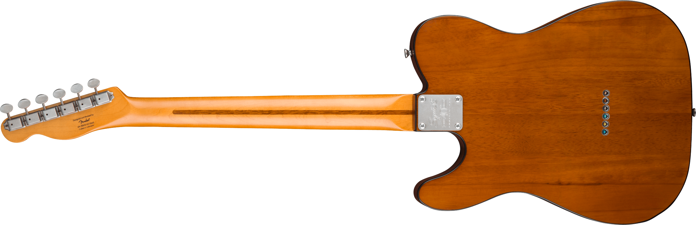 Fender Squire 40th Anniversary Telecaster®, Vintage Edition, Maple Fingerboard, Black Anodized Pickguard, Satin Mocha - Afbeelding 6