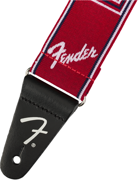 FENDER WeighLess™ Monogram Strap, Red/White/Blue, 2" - Afbeelding 2