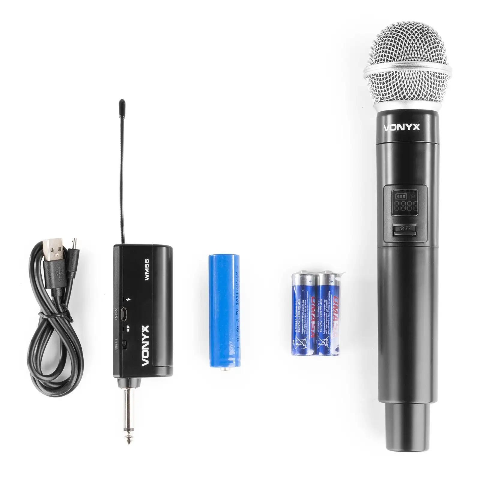 Vonyx WM55 plug-in draadloze microfoon - UHF - Afbeelding 4