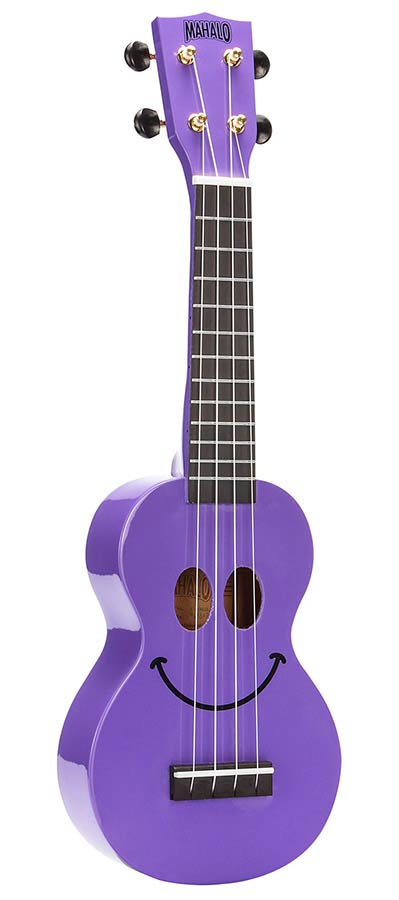 soprano ukulele, purple, with bag