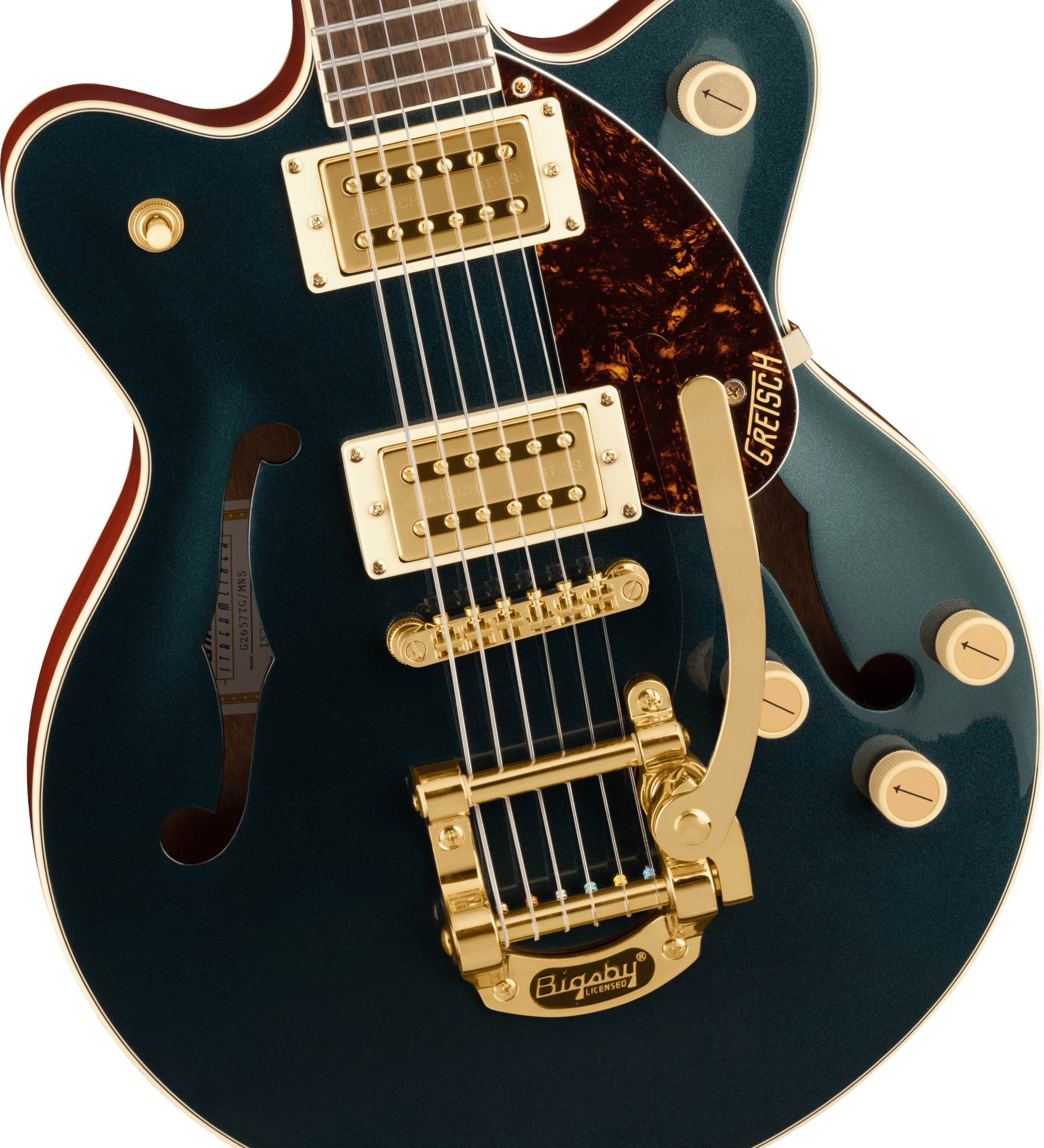 Gretsch G2657TG Streamliner™ Center Block Jr. Double-Cut with Bigsby® and Gold Hardware - Afbeelding 3