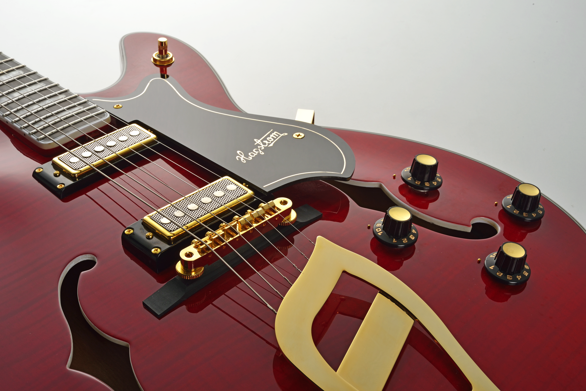 HAGSTROM E-Gitaar, 67' Viking, Wild Cherry Transparent - Afbeelding 3