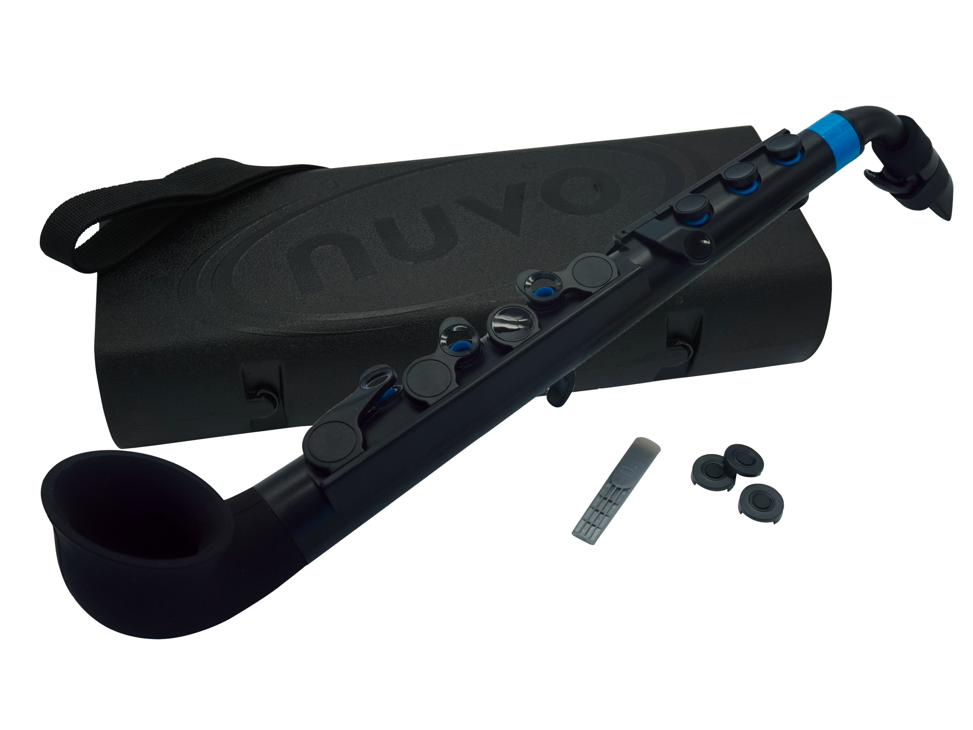 NUVO jSax 2.0, zwart-blauw, standaardset