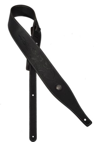 Gaucho GST-645-BK gitaarriem, kunstleer, zwart