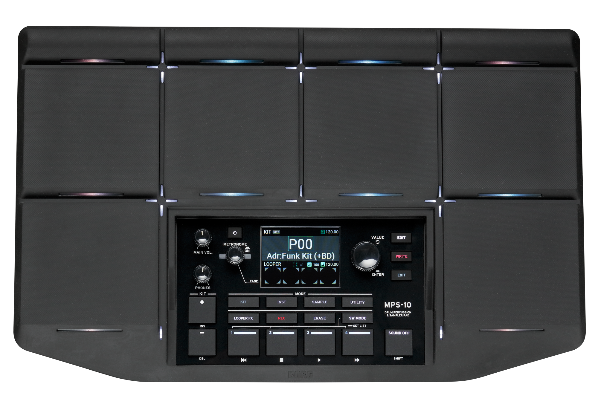 KORG Digitale Drum, MPS-10, Slagwerk, Sampler Pad - Afbeelding 12