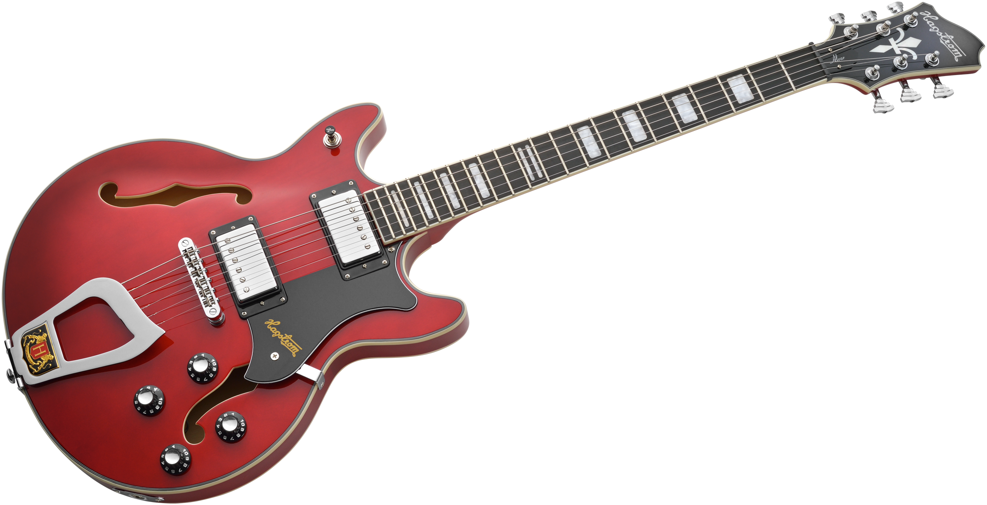 HAGSTROM E-Gitaar, Alvar, Wild Cherry Transparent - Afbeelding 5
