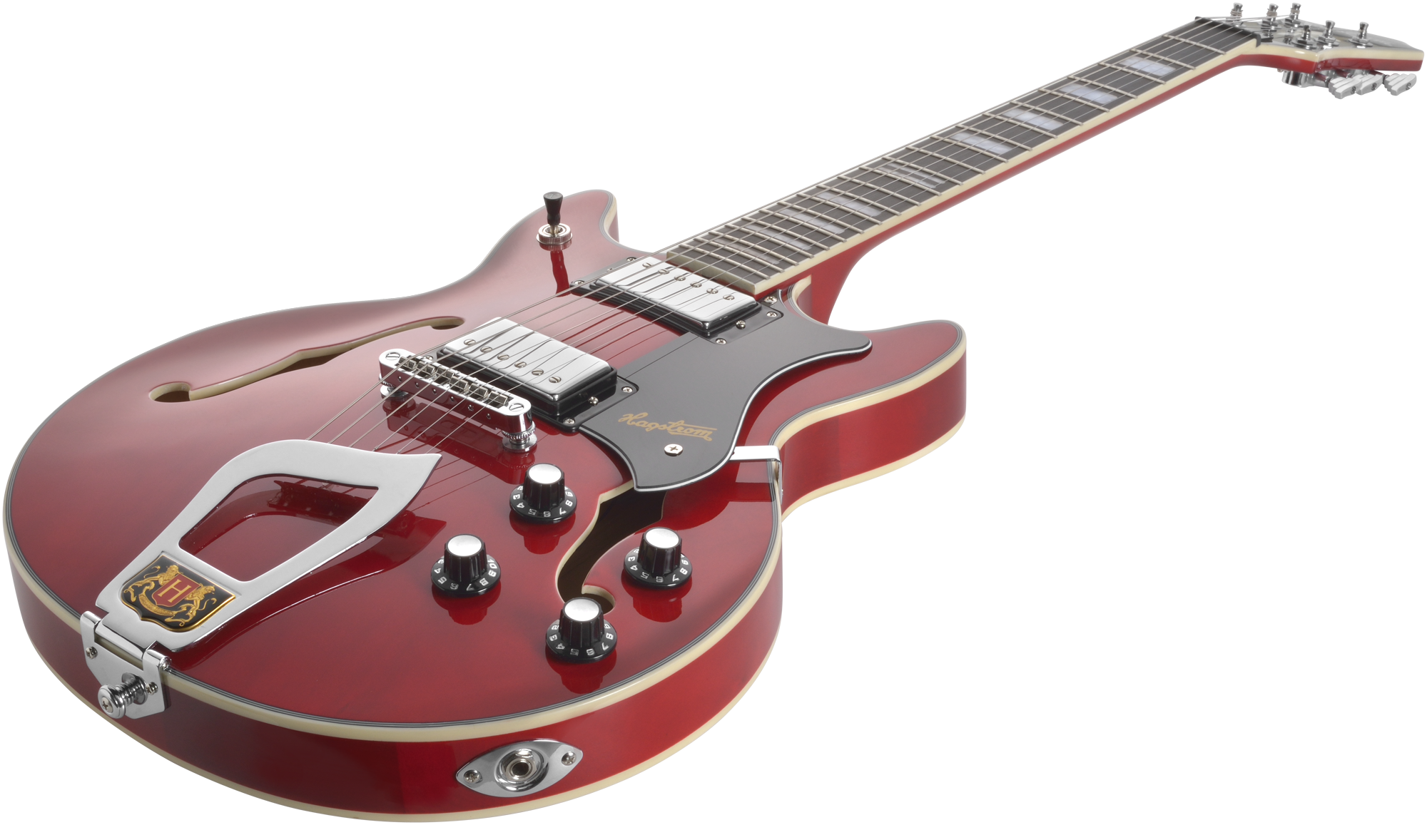 HAGSTROM E-Gitaar, Alvar, Wild Cherry Transparent - Afbeelding 4