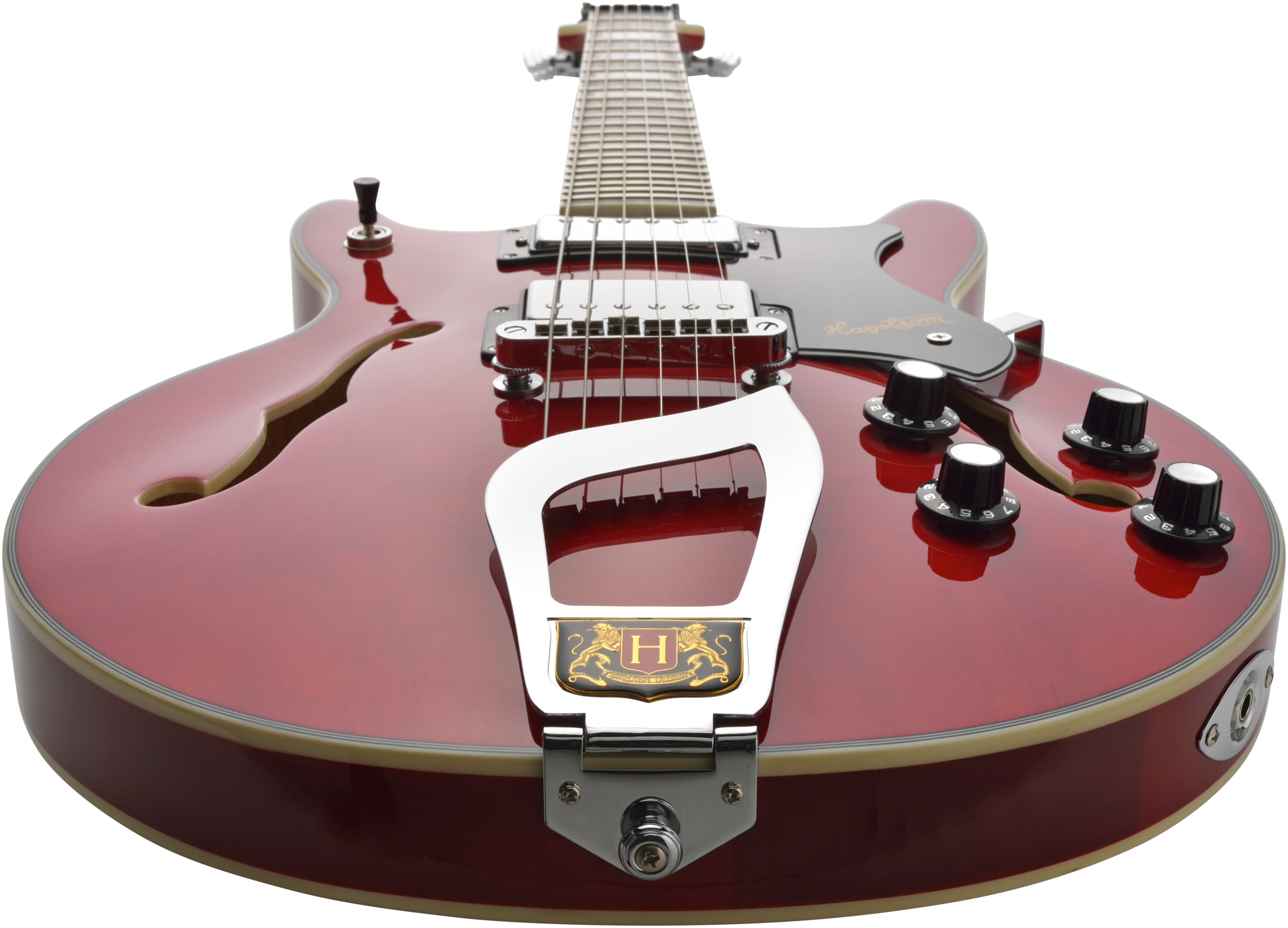 HAGSTROM E-Gitaar, Alvar, Wild Cherry Transparent - Afbeelding 3