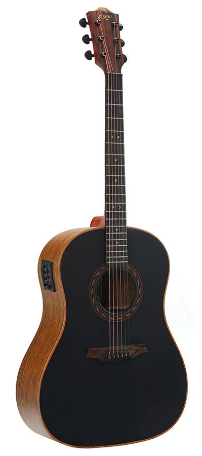 BAT9ME/BK Bromo Tahoma Series round shoulder dreadnought guitar