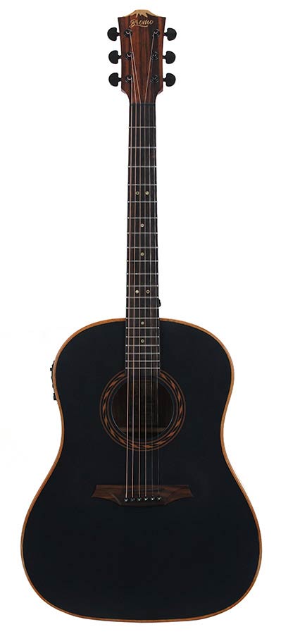 BAT9ME/BK Bromo Tahoma Series round shoulder dreadnought guitar - Afbeelding 7