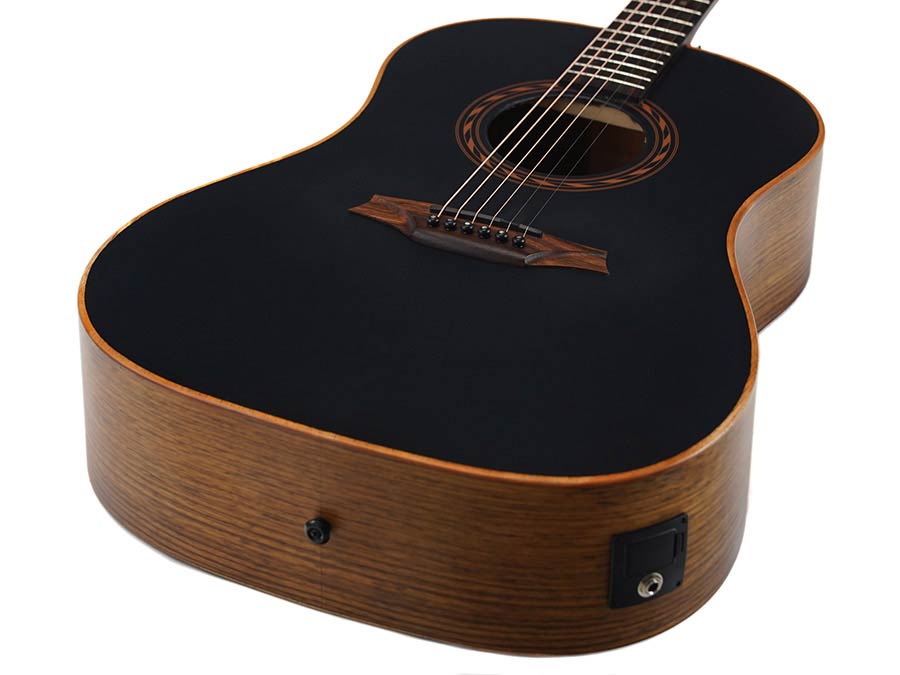 BAT9ME/BK Bromo Tahoma Series round shoulder dreadnought guitar - Afbeelding 5