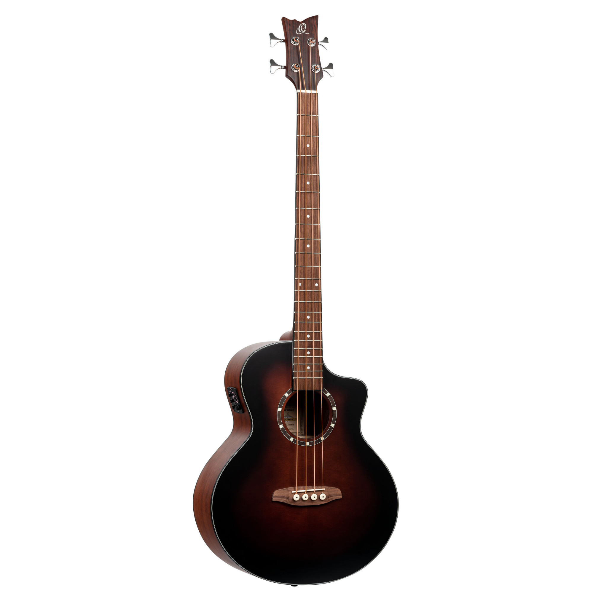 ORTEGA Deep Series 7 Medium Scale Acoustic Bass 4 String - Spruce / Mahogany Bourbon Fade