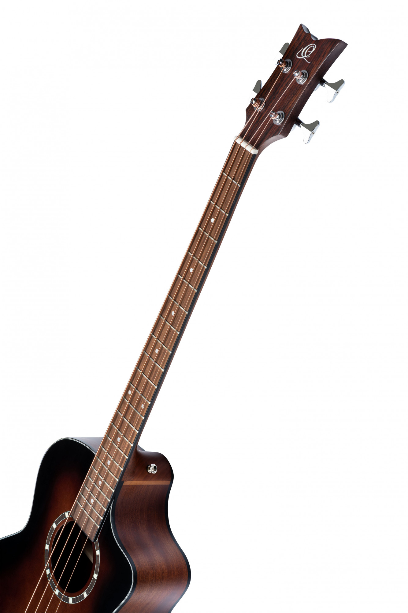 ORTEGA Deep Series 7 Medium Scale Acoustic Bass 4 String - Spruce / Mahogany Bourbon Fade - Afbeelding 6