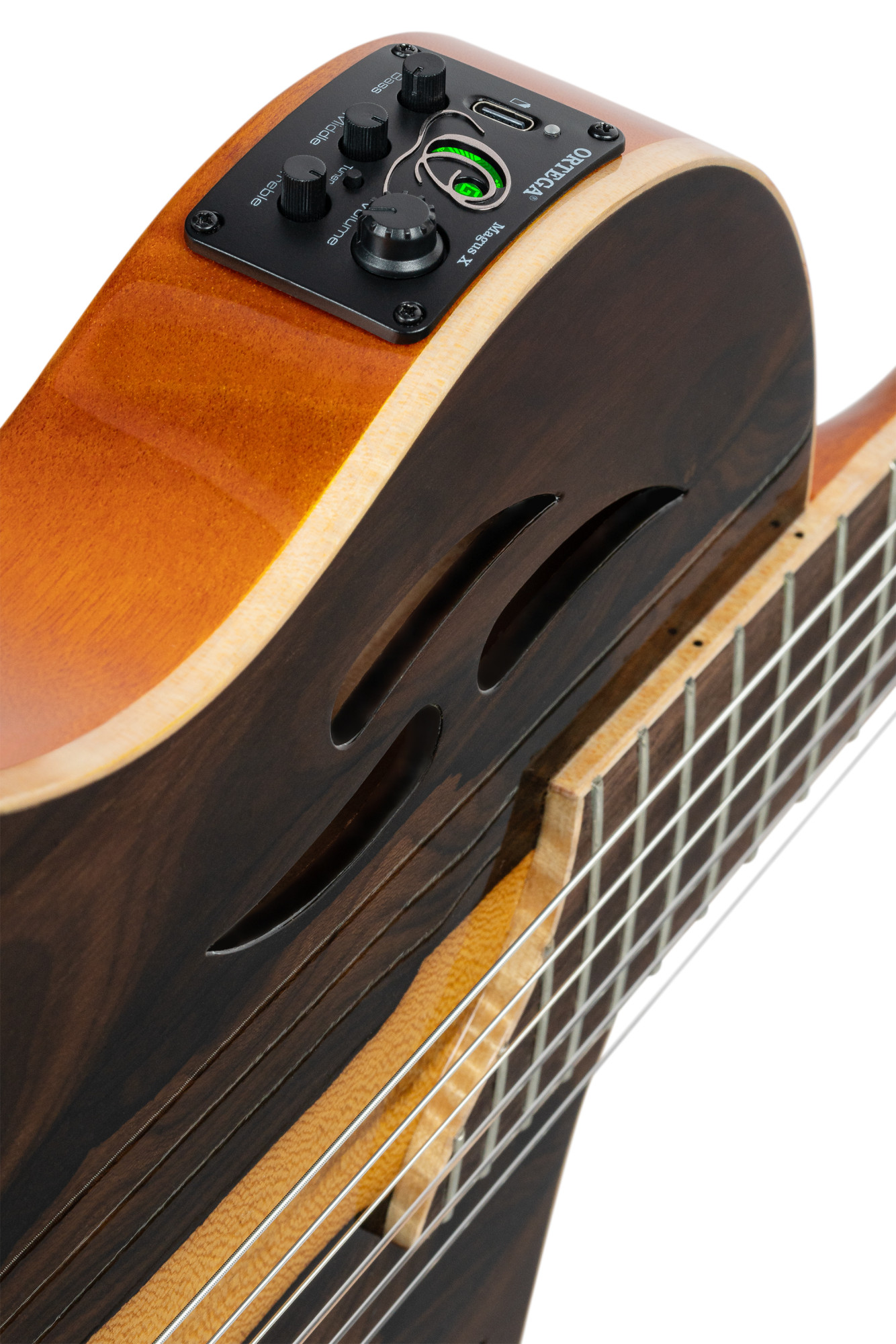 RTP-LTD ORTEGA TourPlayer Series 4/4 size Nylon String Guitar 6-String + Pro Gig Bag - Afbeelding 5
