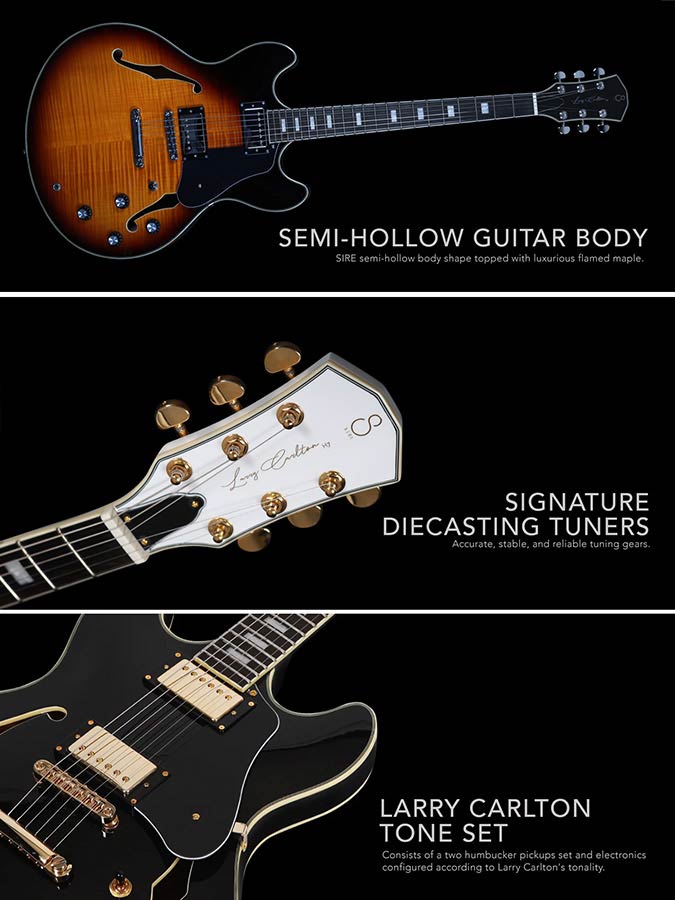 Sire H Series Larry Carlton electrische archtop gitaar - Afbeelding 8