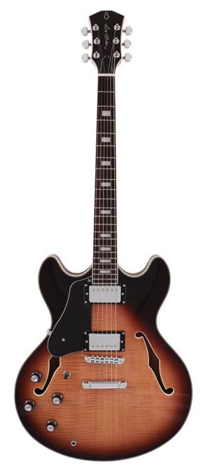 Sire H Series Larry Carlton electric archtop guitar lefty vintage sunburst
