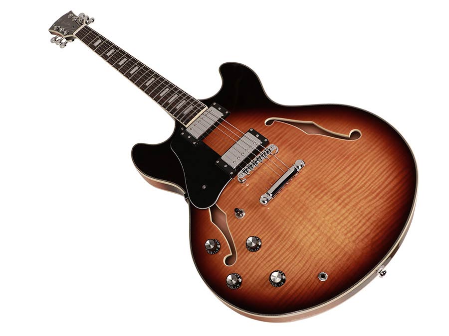 Sire H Series Larry Carlton electric archtop guitar lefty vintage sunburst - Afbeelding 5