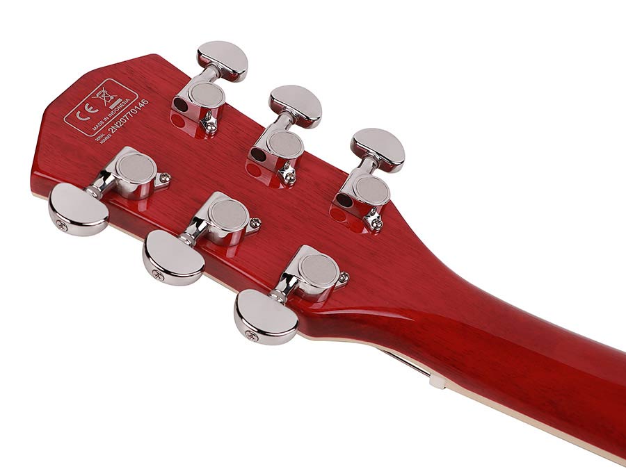 Sire H Series Larry Carlton electric archtop guitar lefty see through red - Afbeelding 4