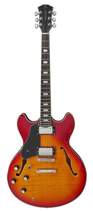 Sire H Series Larry Carlton electric archtop guitar lefty cherry sunburst