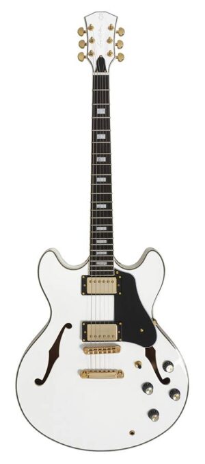Sire H Series Larry Carlton electric archtop guitar white