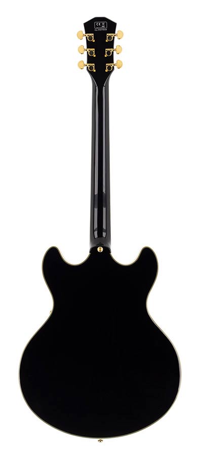 Sire H Series Larry Carlton electric guitar archtop with P90s black - Afbeelding 2