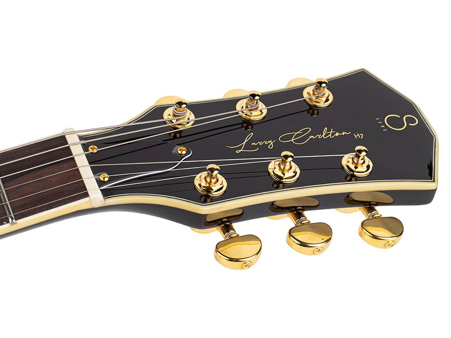 Sire H Series Larry Carlton electric guitar archtop with P90s black - Afbeelding 11