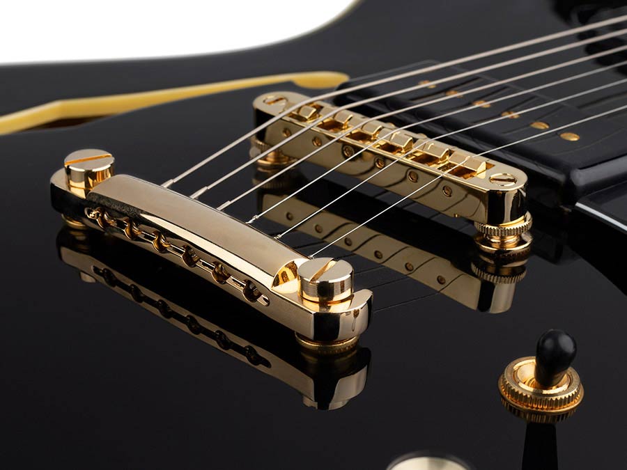 Sire H Series Larry Carlton electric guitar archtop with P90s black - Afbeelding 5