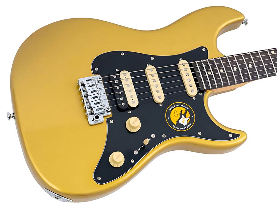 Sire S Series Larry Carlton elektrische gitaar S-style metallic goud - Afbeelding 4