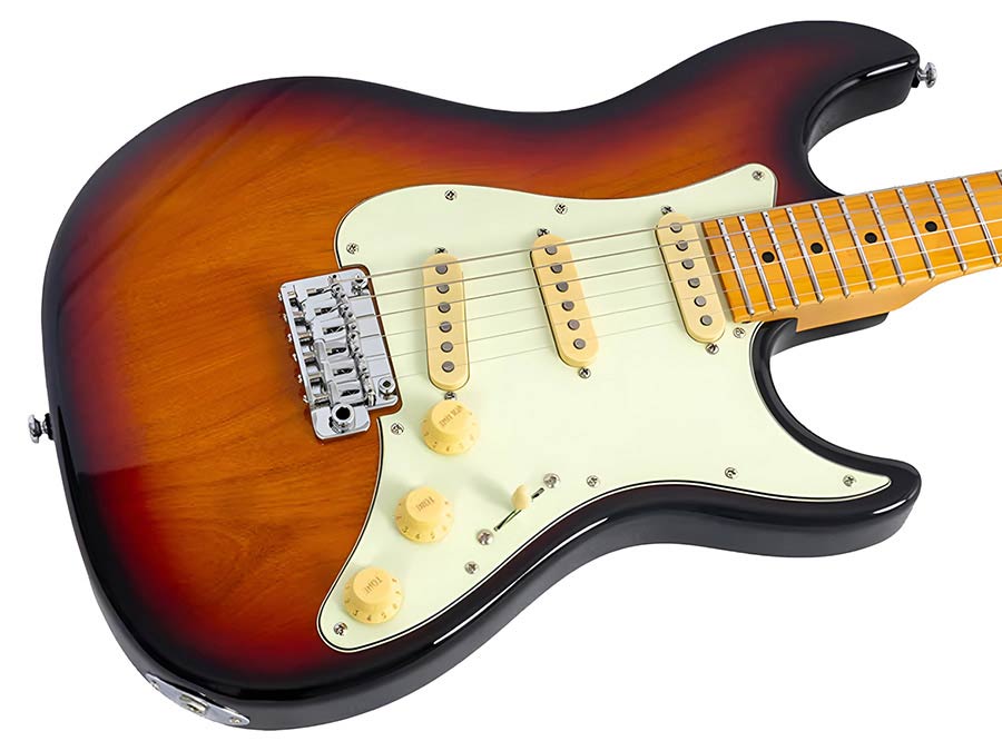 Sire S Series Larry Carlton electric guitar S-style 3-tone sunburst - Afbeelding 4