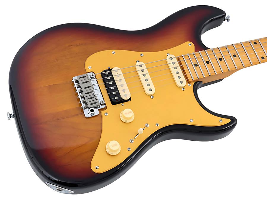 Sire S Series Larry Carlton electric guitar S-style 3-tone sunburst - Afbeelding 4